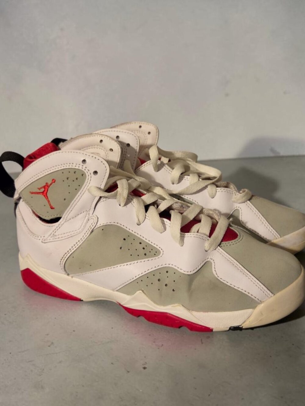 Nike Air Jordan 7 Retro GS Hare 2015 Size 7Y 304774-125 Bugs Bunny 8.5W